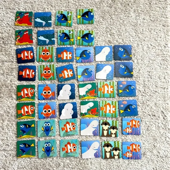 Disney Finding Dory & Disney Matching Memory Game- 2 Games - 2 Skill Levels - Picture 3 of 14